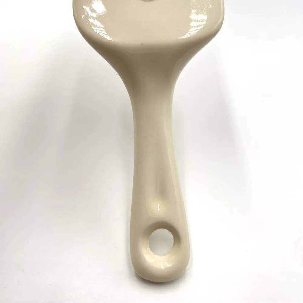 Vintage 22K Gold Trim Georgian China‎ USA Ceramic Cake / Pie Server Floral Rose